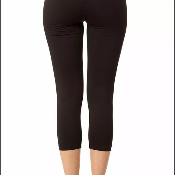 Central Park Womens Leggings Black Green Capri M - Picture 4 of 4